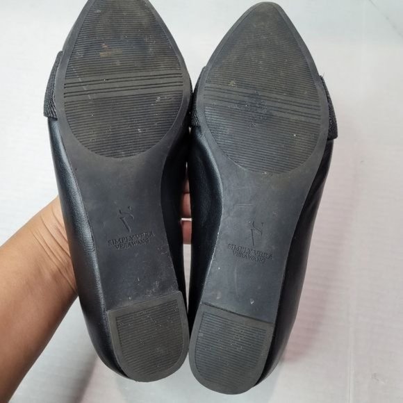 Simply Vera Black Women's Flats Size 7.5 - Picture 9 of 11